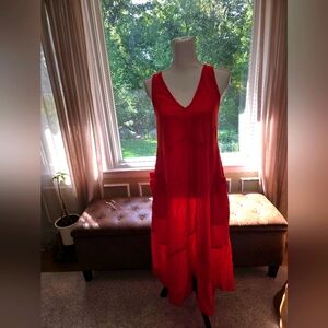 NWT, Anthropologie, Red Maxi Dress, Size M